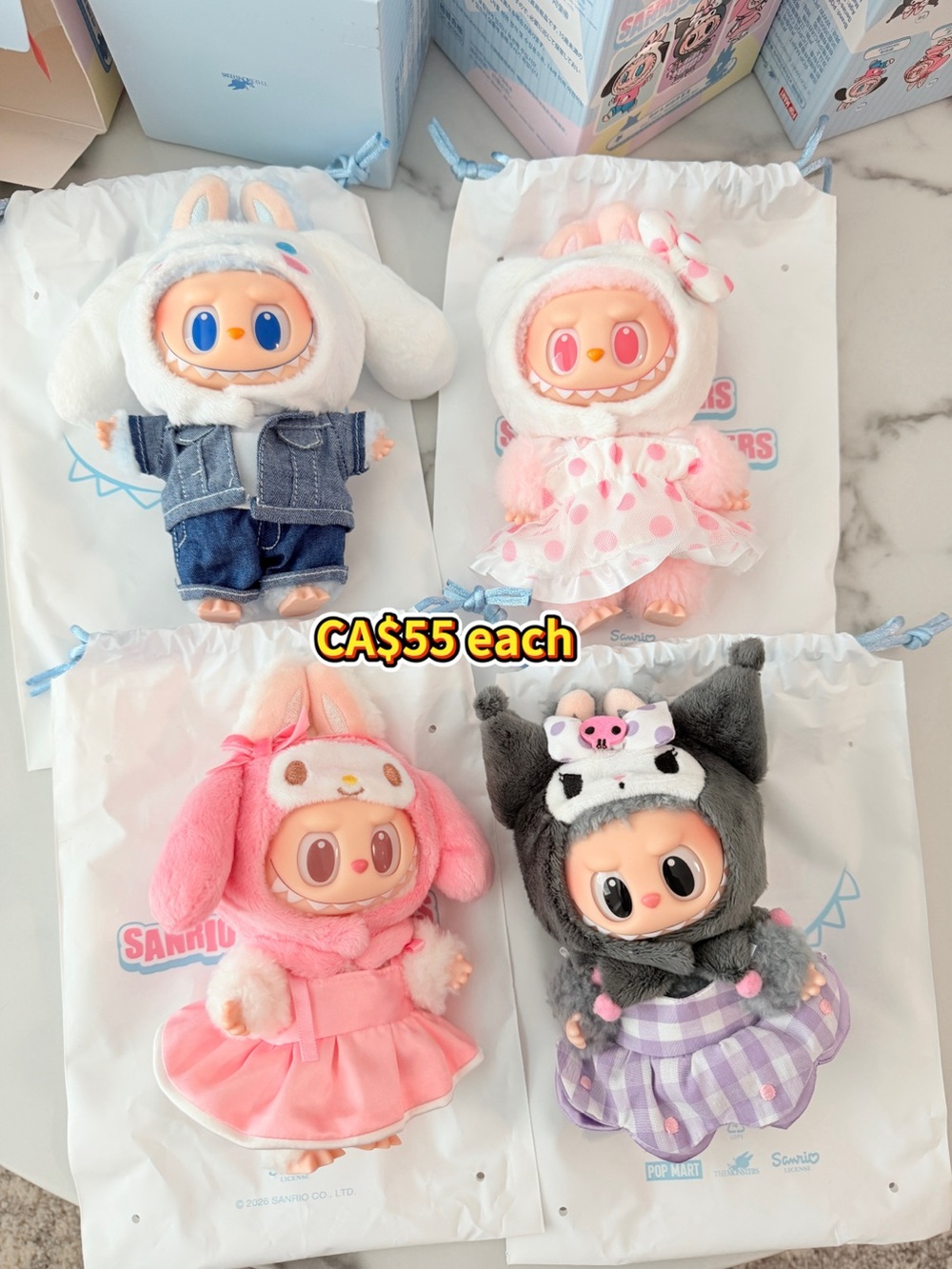 Pop Mart x Sanrio Hello Kitty Plush Mini Figures - Pastel Lambs